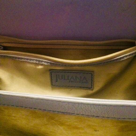 JULIANA COLLEZIONE Quilted sky blue box purse - Picture 4 of 5